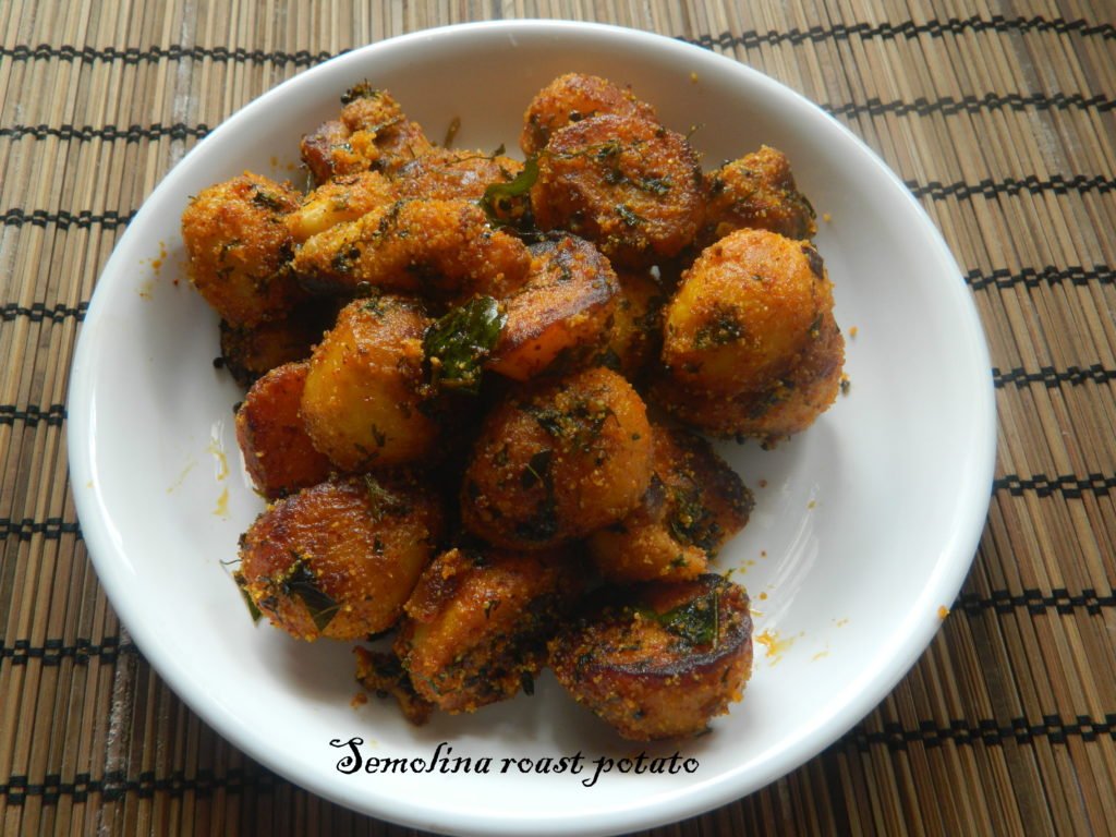 Semolina roast potato | Geeths Dawath